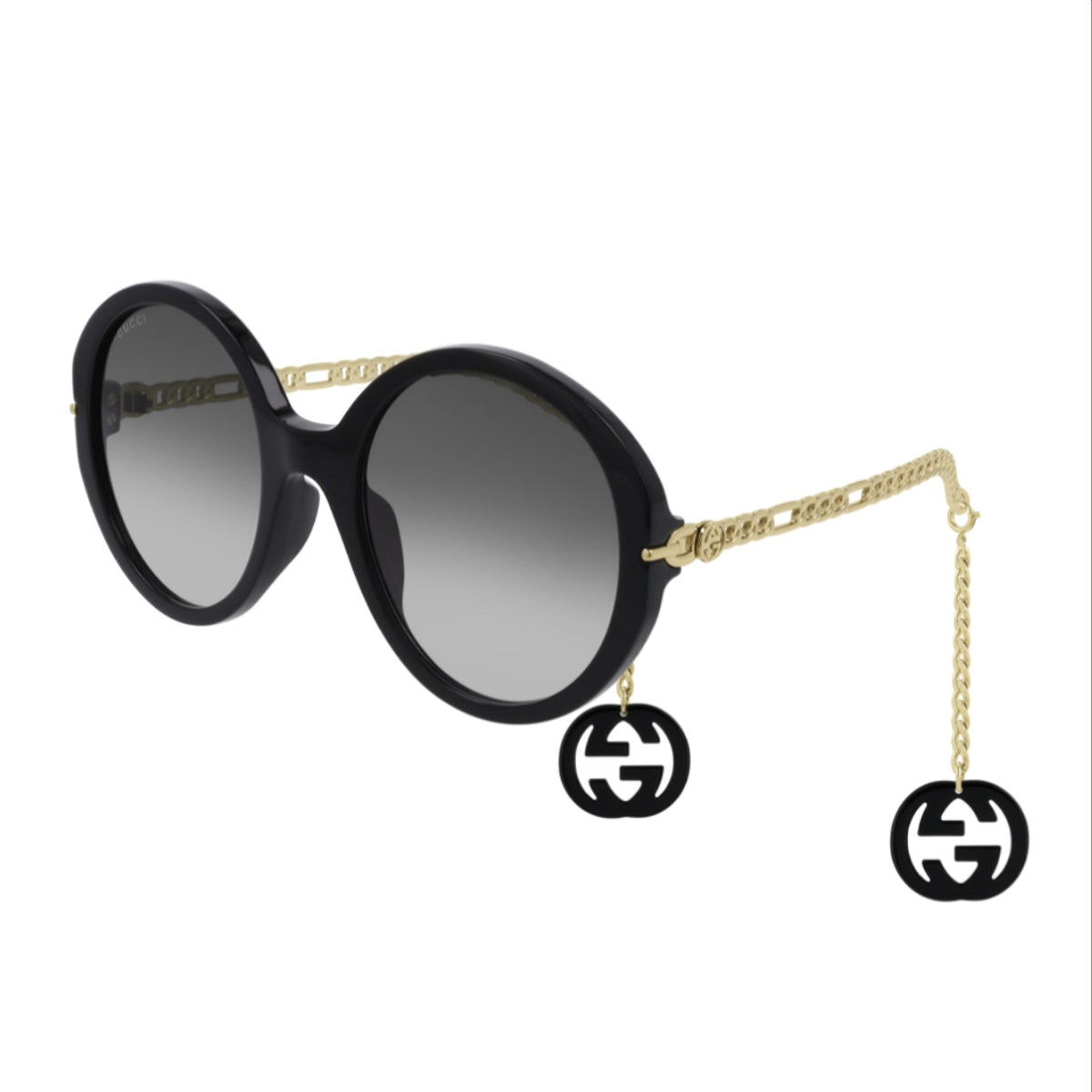 Gucci Women&#39;s Sunglasses Spring Summer 2020 Black Grey Nylon Nylon Gradient GG0726S 001