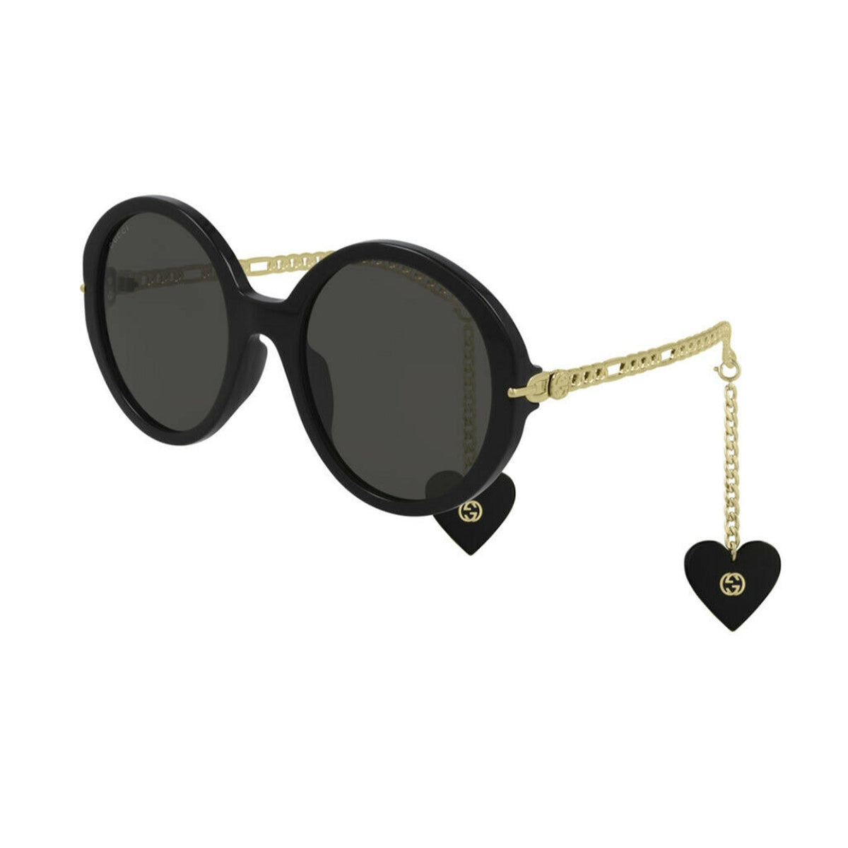 Gucci Women's Sunglasses Spring Summer 2021 Black Grey Nylon Nylon GG0726S 005
