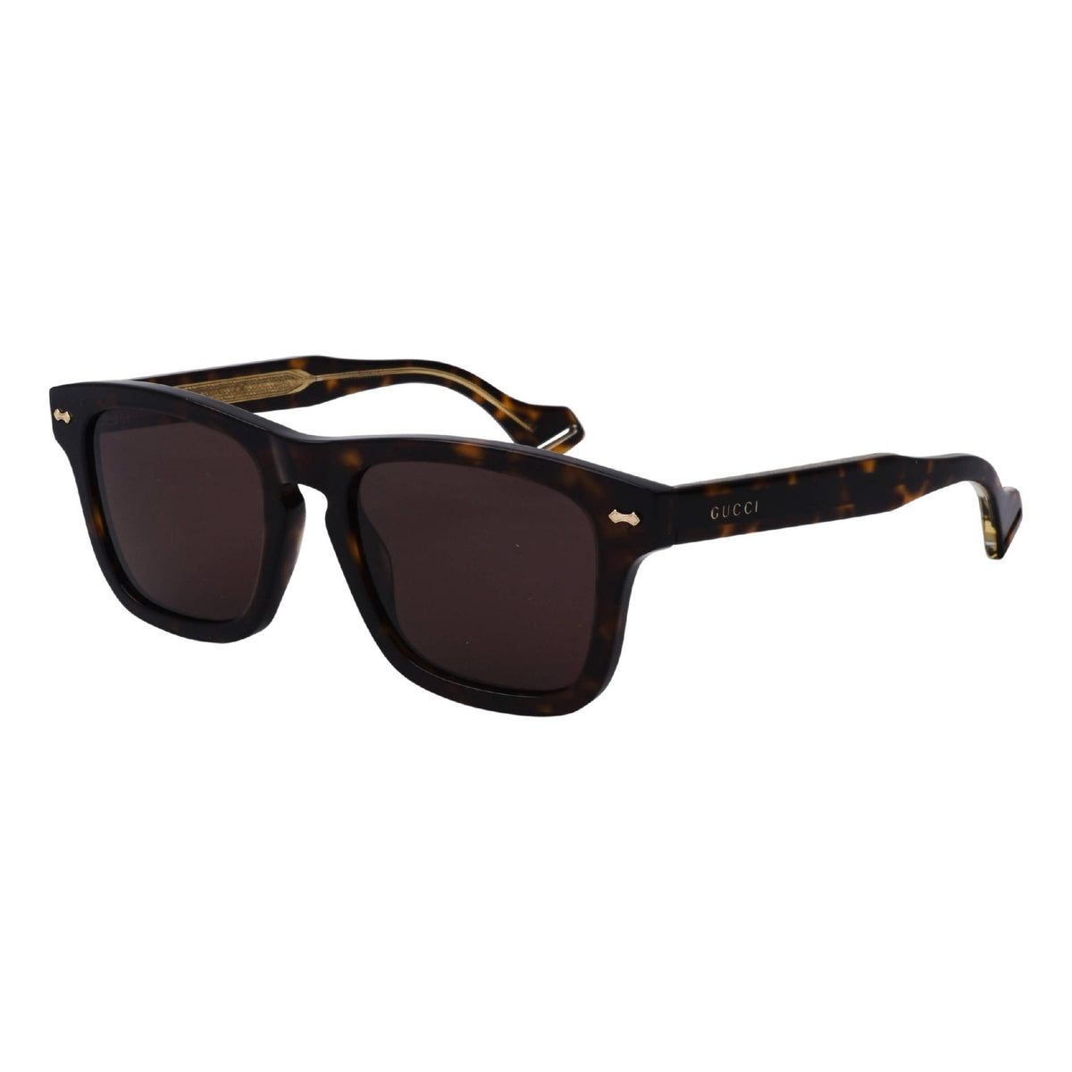 Gucci Men's Sunglasses Spring Summer 2020 Havana Brown CR 39 CR 39 GG0735S 003