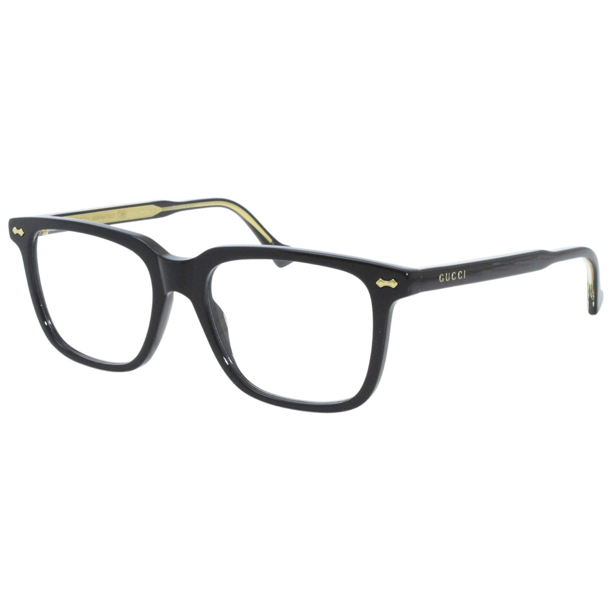 Gucci Men's Sunglasses Spring Summer 2020 Black Transparent Demo Lens Demo Lens  GG0737O 005