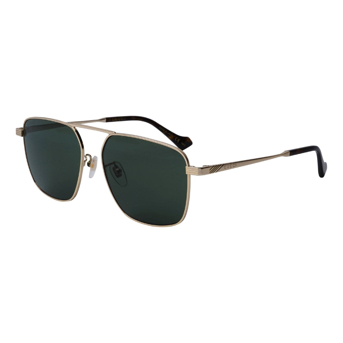 Gucci Men's Sunglasses Spring Summer 2020 Gold Green Nylon Nylon GG0743S 004