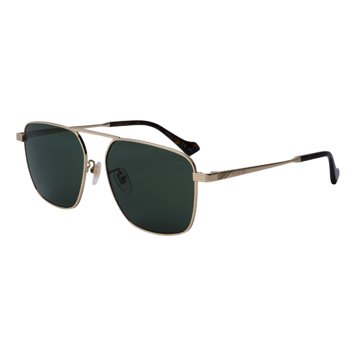 Gucci Men&#39;s Sunglasses Spring Summer 2020 Gold Green Nylon Nylon GG0743S 004