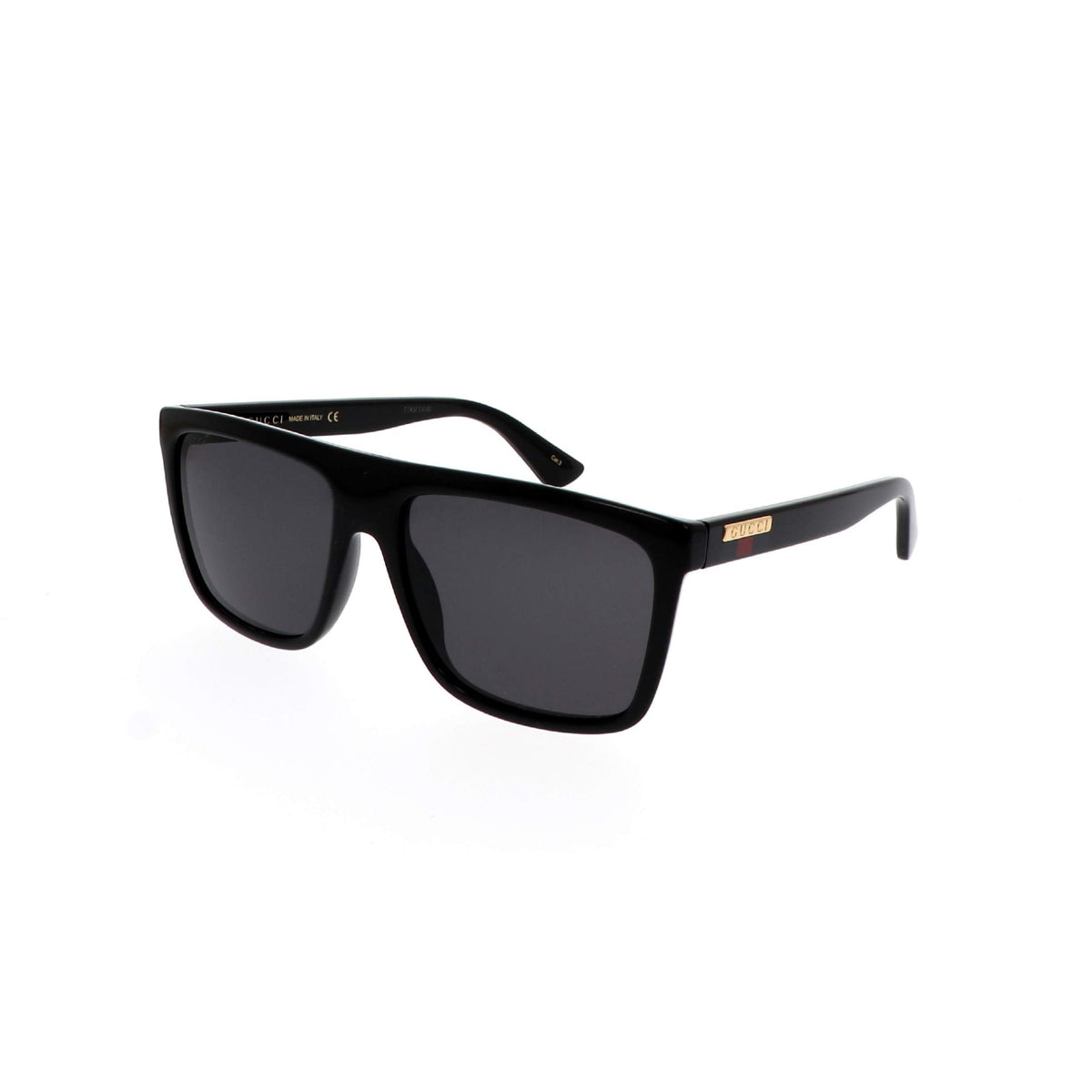 Gucci Men's Sunglasses Spring Summer 2020 Black Grey CR 39 CR 39 GG0748S 001
