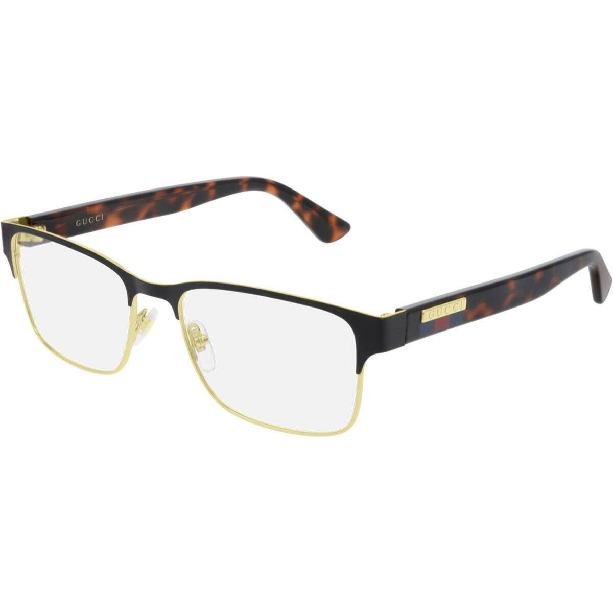 Gucci Men's Sunglasses Spring Summer 2020 Black Transparent Demo Lens Demo Lens  GG0750O 002