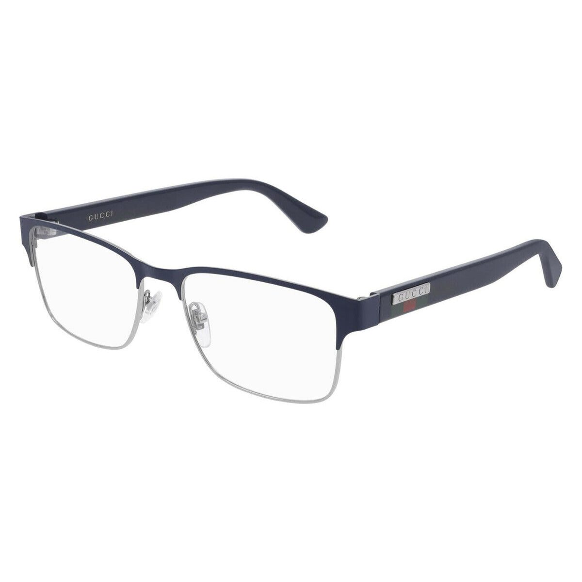 Gucci Men's Sunglasses Spring Summer 2020 Blue Transparent Demo Lens Demo Lens  GG0750O 003