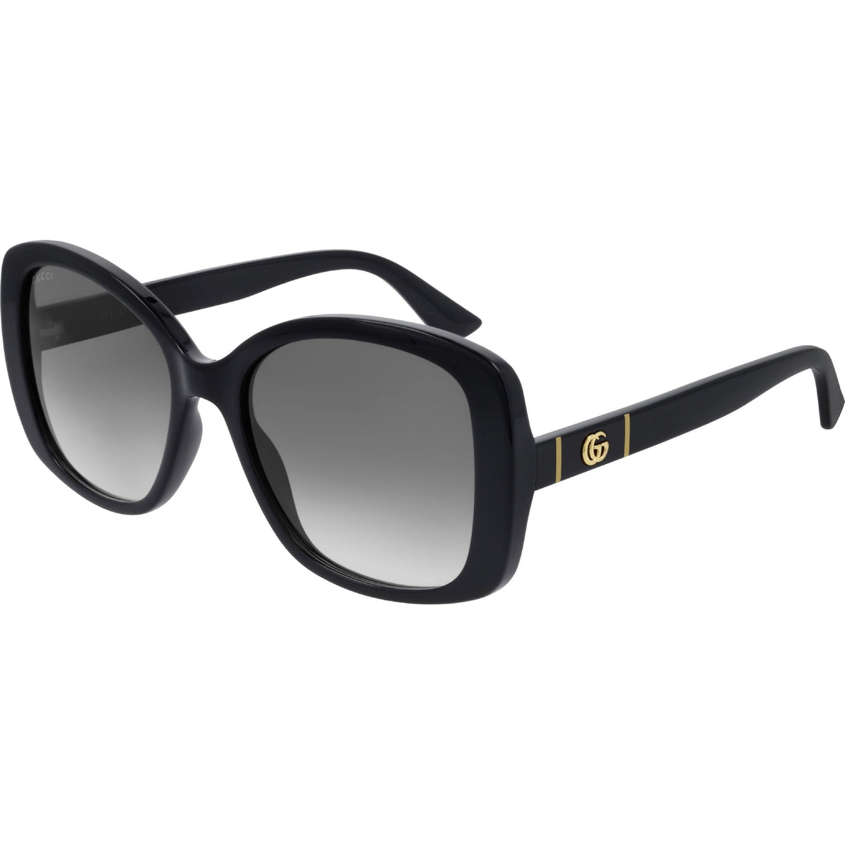 Gucci Women's Sunglasses Spring Summer 2020 Black Grey CR 39 CR 39 Gradient GG0762S 001