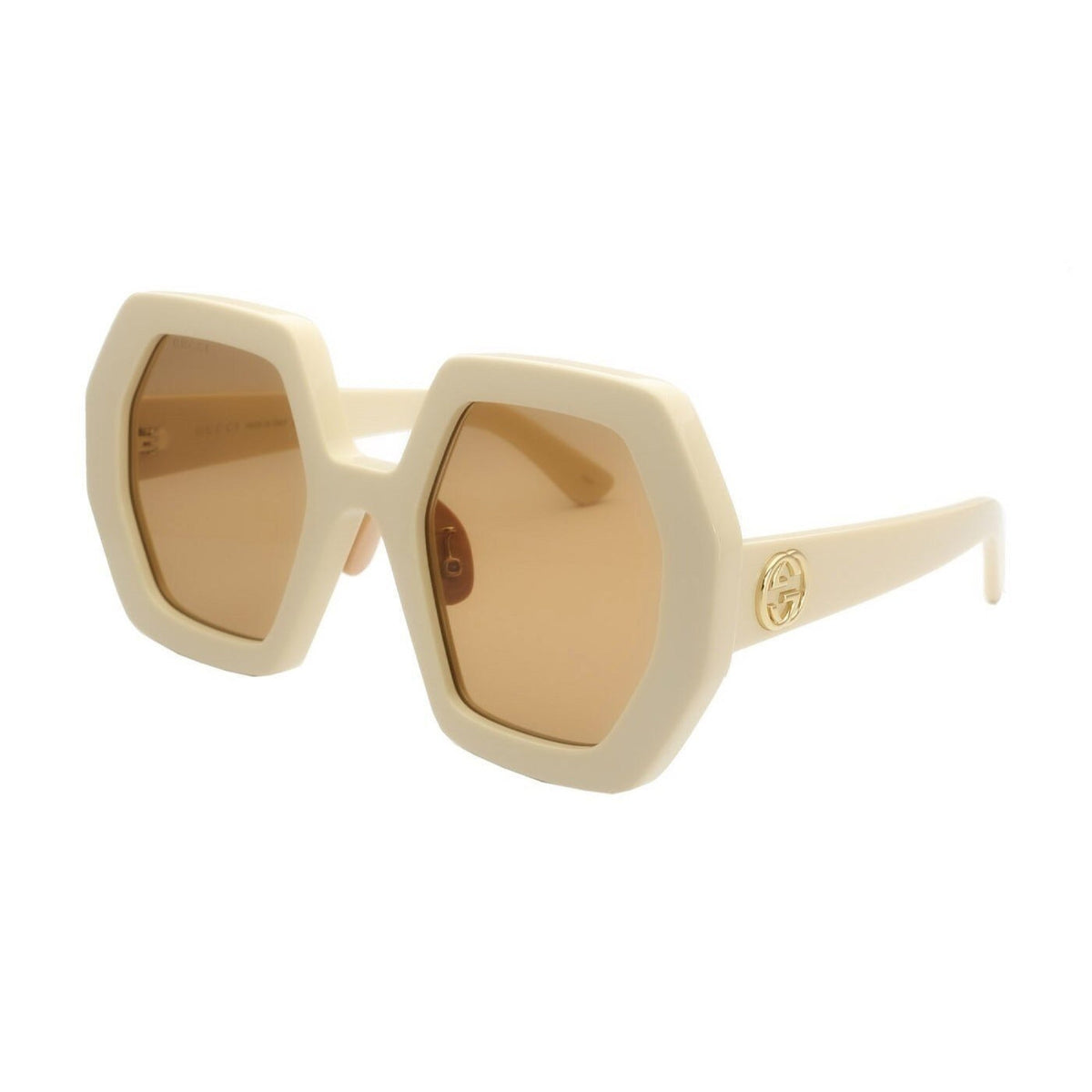 Gucci Women&#39;s Sunglasses Spring Summer 2020 Black Brown Nylon Nylon GG0772S 002