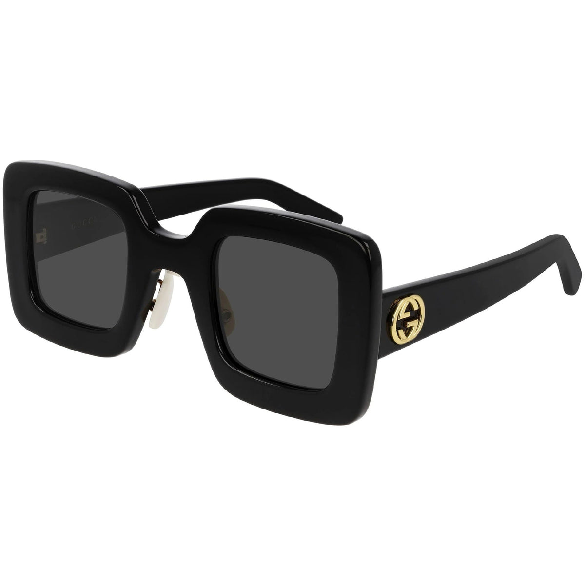 Gucci Women&#39;s Sunglasses Spring Summer 2020 Black Grey Nylon Nylon GG0780S 005