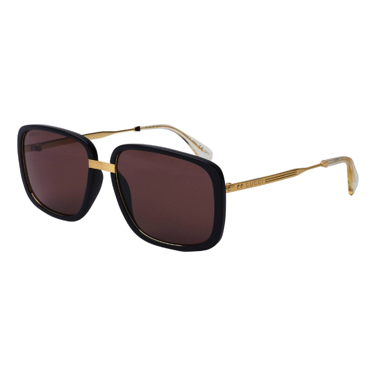 Gucci Men&#39;s Sunglasses Fall Winter 2020 Gold Brown Nylon Nylon GG0787S 002