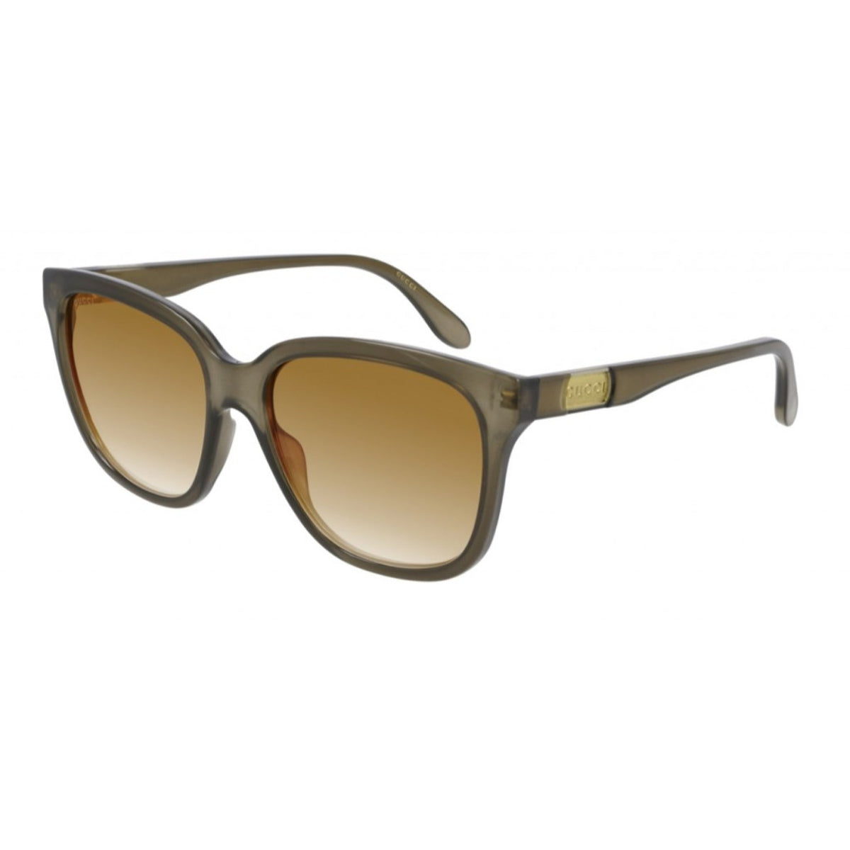 Gucci Women&#39;s Sunglasses Fall Winter 2020 Brown Orange Nylon Nylon Gradient GG0790S 002