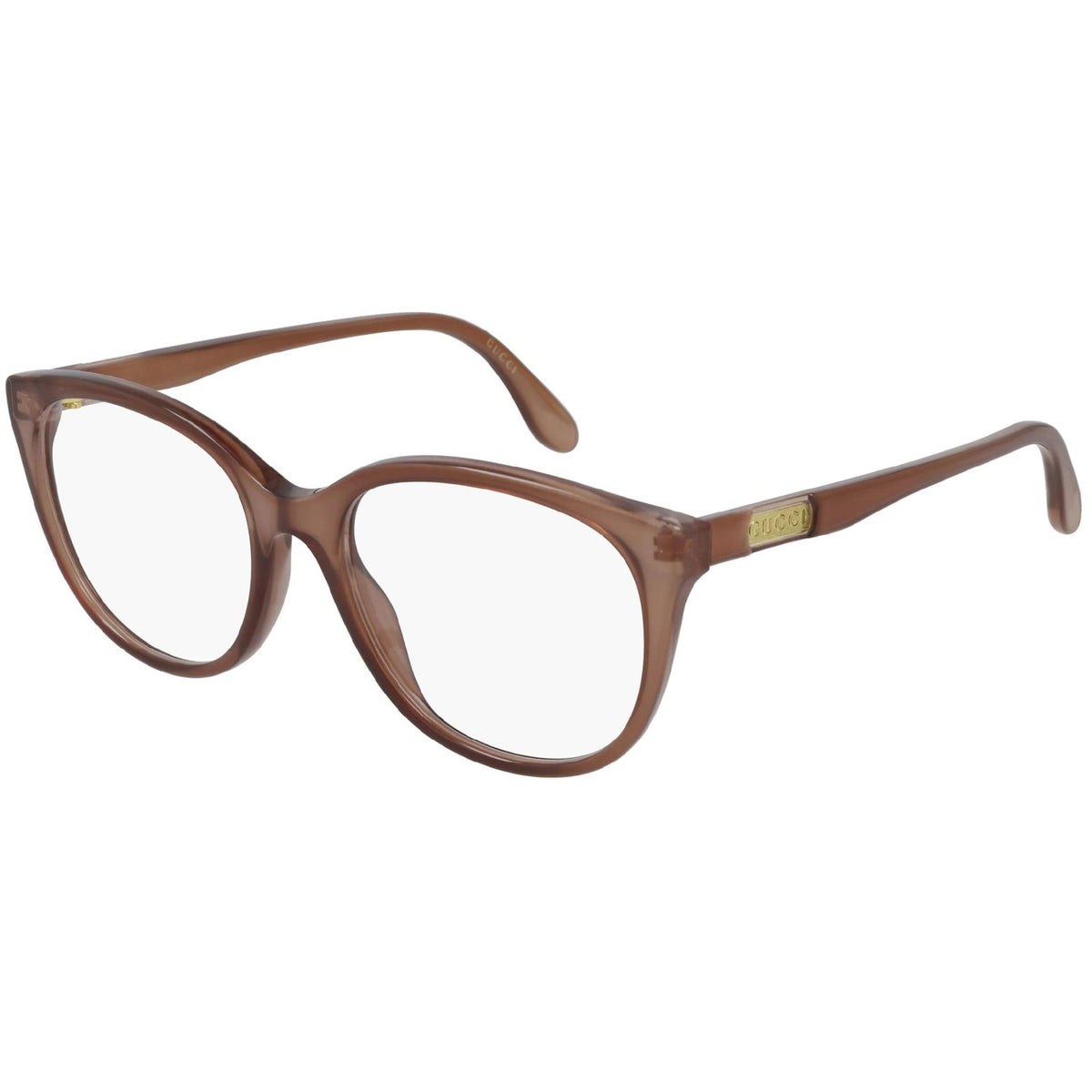 Gucci Women's Sunglasses Fall Winter 2020 Brown Transparent Demo Lens Demo Lens  GG0791O 002
