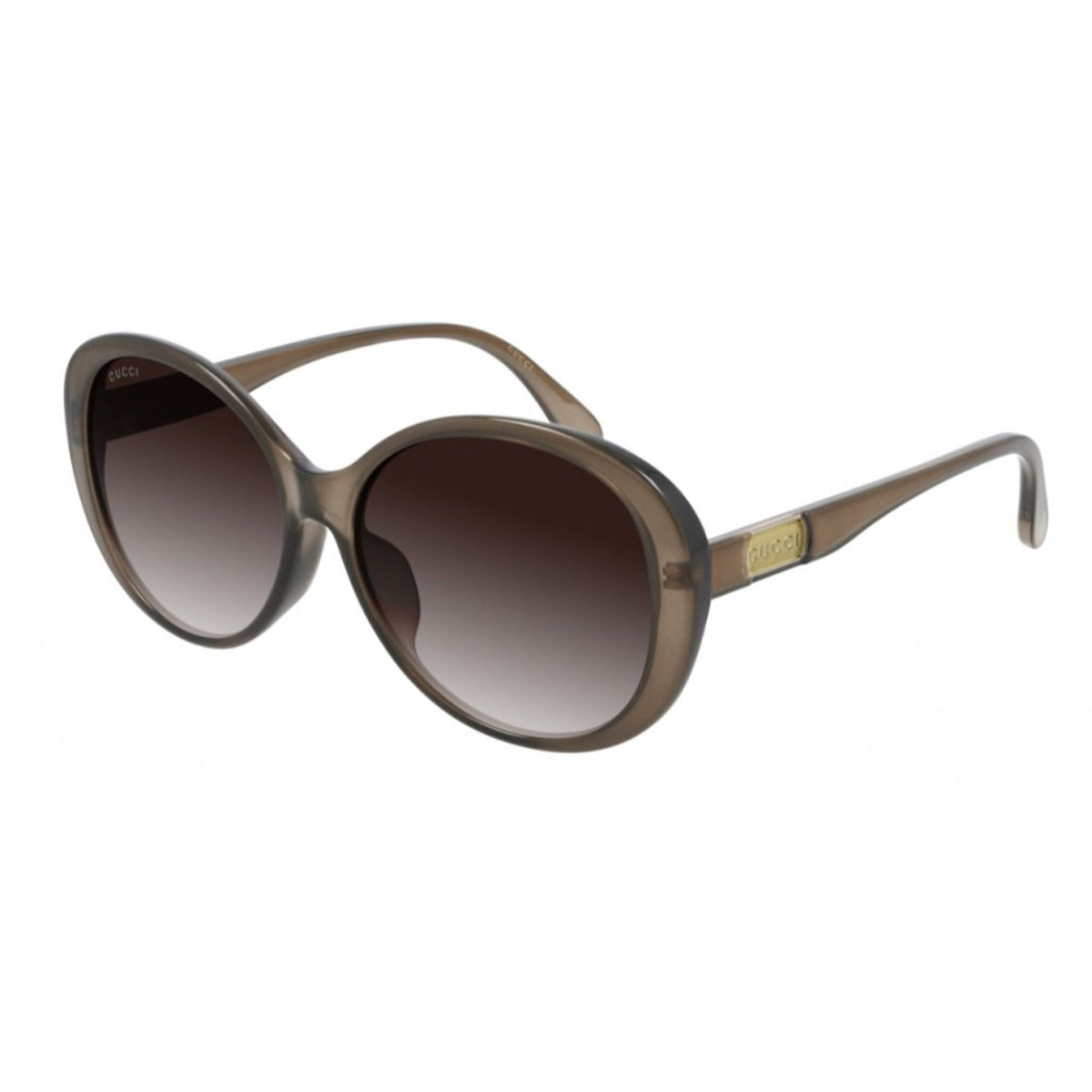 Gucci Women&#39;s Sunglasses Fall Winter 2020 Brown Brown Nylon Nylon Gradient GG0793SK 002