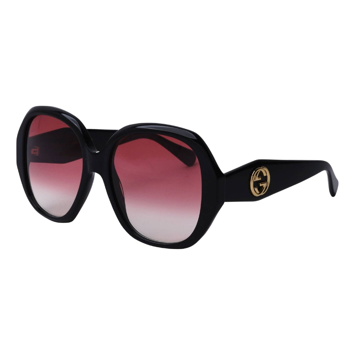 Gucci Women's Sunglasses Fall Winter 2020 Black Red Nylon Nylon Gradient GG0796S 002