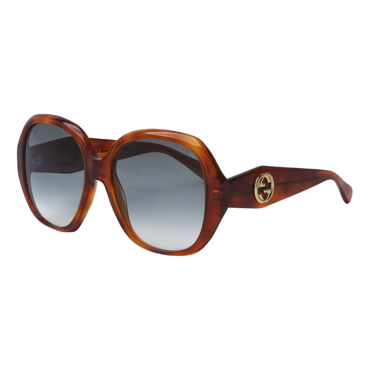 Gucci Women's Sunglasses Fall Winter 2020 Havana Grey Nylon Nylon Gradient GG0796S 003