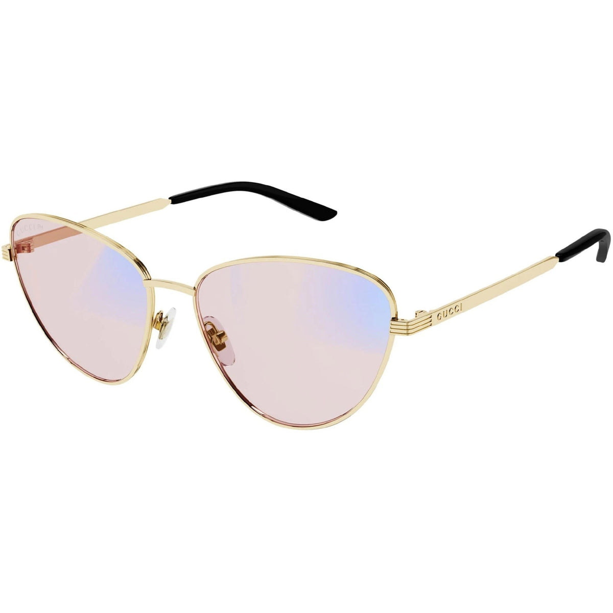 Gucci Women's Sunglasses Spring Summer 2021 Gold Pink NXT Lens NXT Lens Photocromatic GG0803S 005
