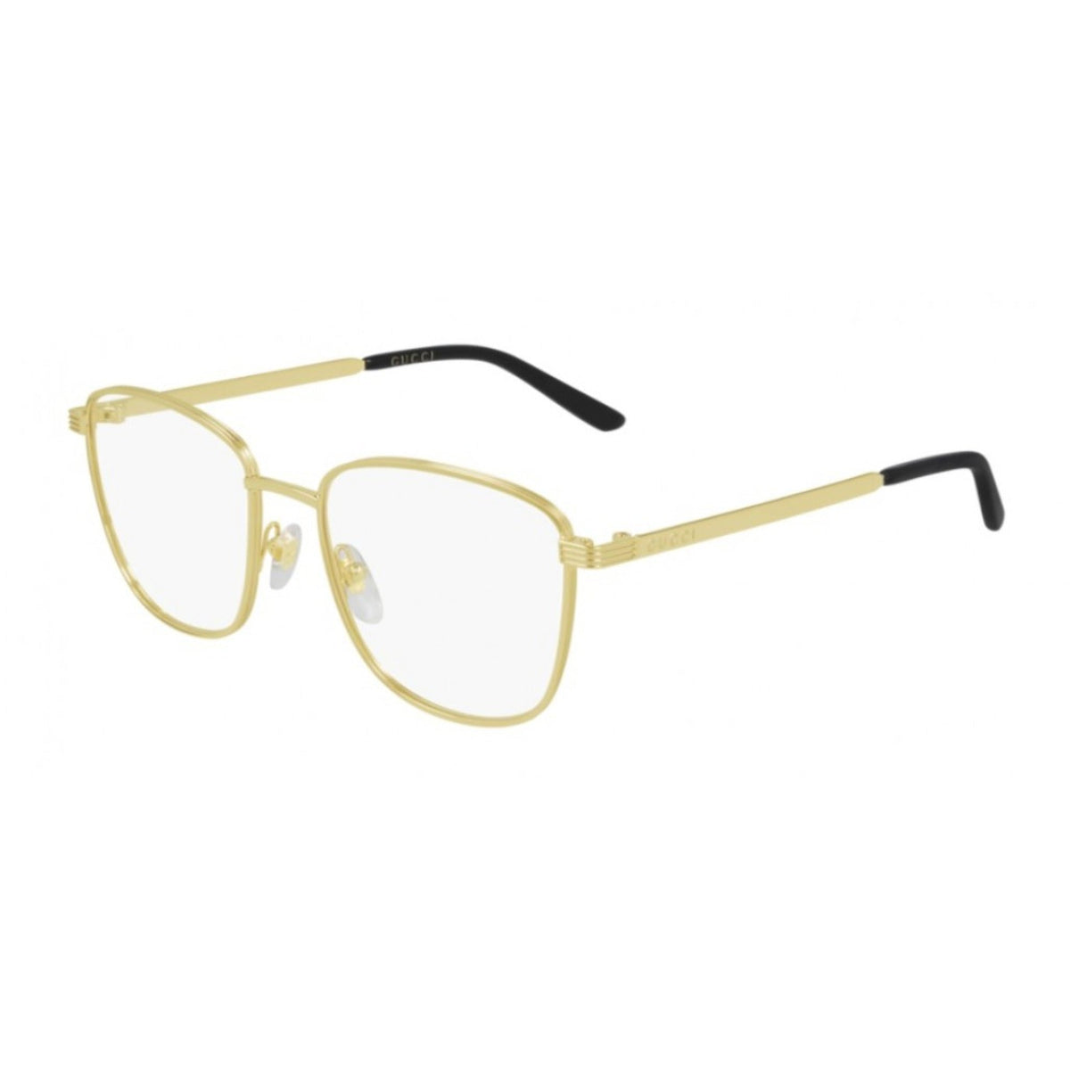 Gucci Women's Sunglasses Spring Summer 2021 Gold Transparent Demo Lens Demo Lens  GG0804O 004
