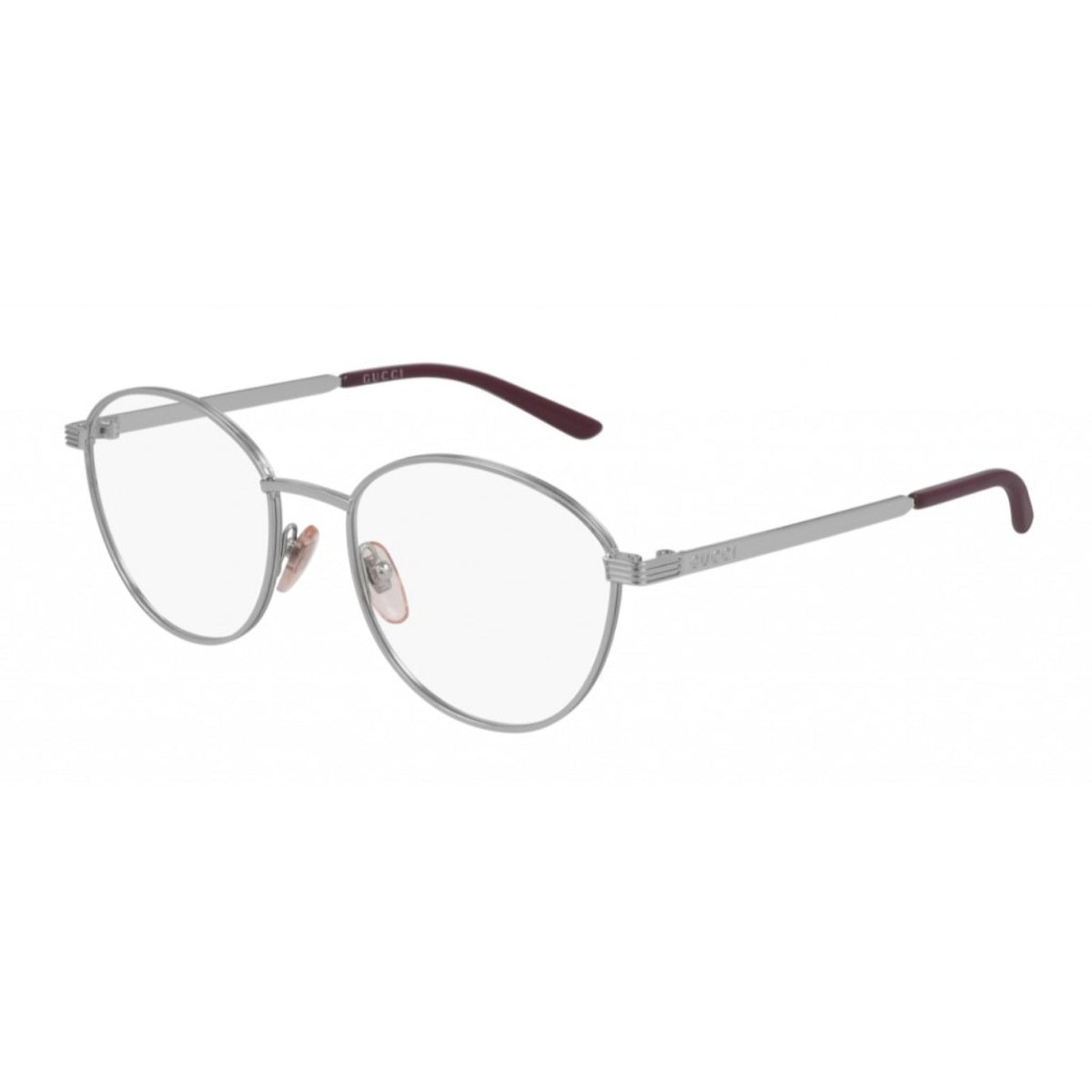 Gucci Women's Sunglasses Fall Winter 2020 Silver Transparent Demo Lens Demo Lens  GG0806O 002