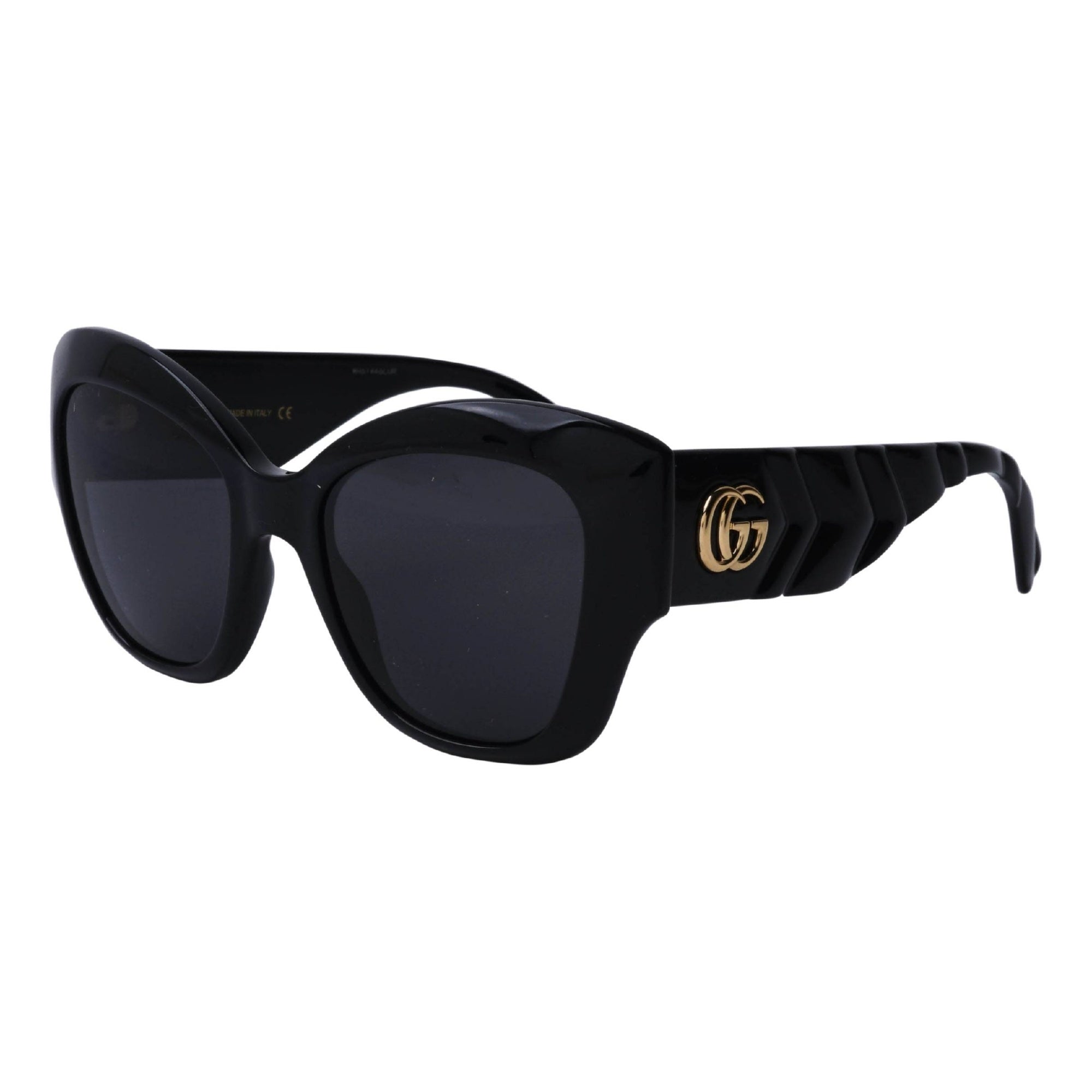 Authentic- New - Gucci GG0808S 002 Ivory Gold-Brown Sunglasses
