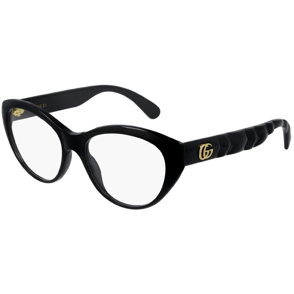 Gucci Women's Sunglasses Fall Winter 2020 Black Transparent Demo Lens Demo Lens  GG0812O 001