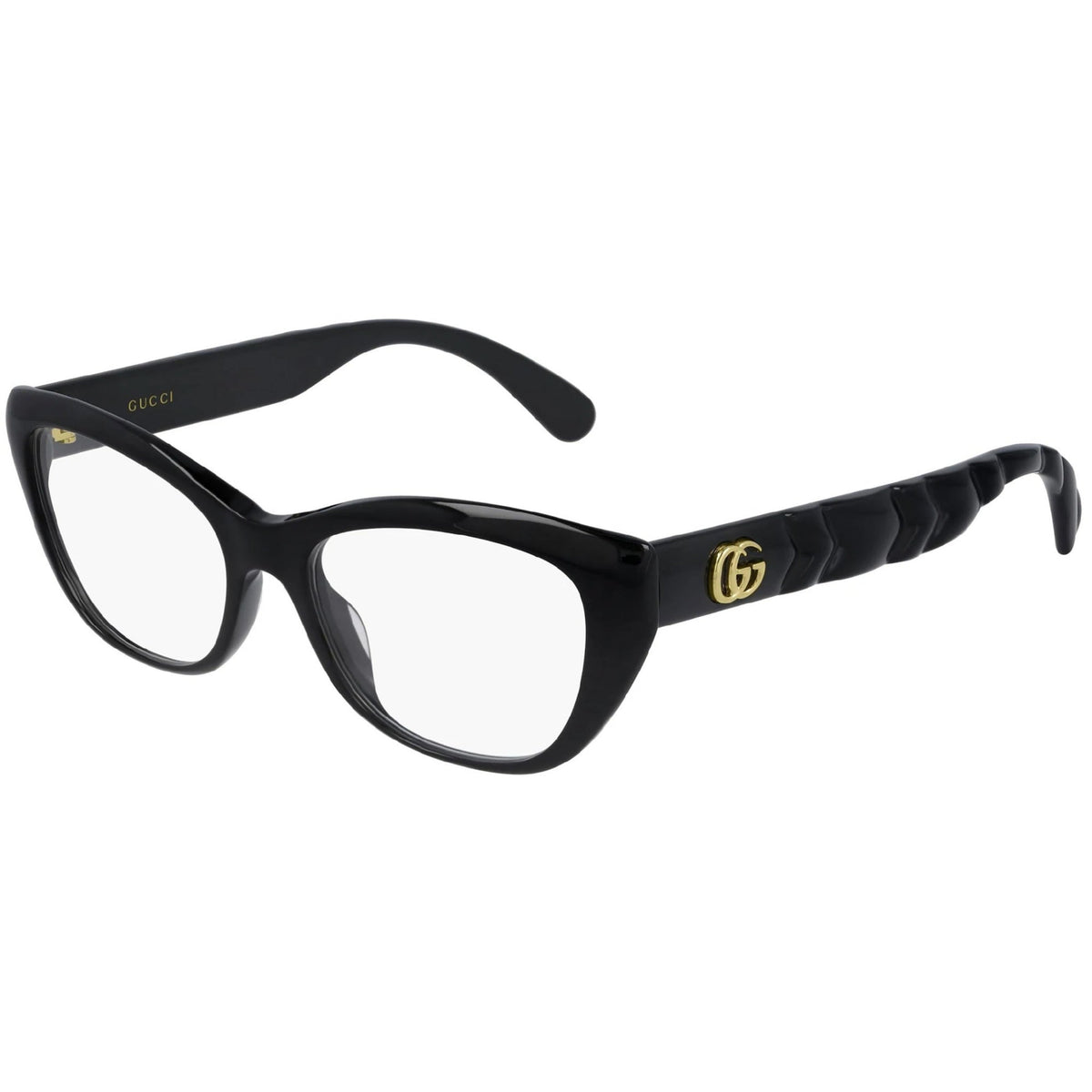 Gucci Women's Sunglasses Fall Winter 2020 Black Transparent Demo Lens Demo Lens  GG0813O 001