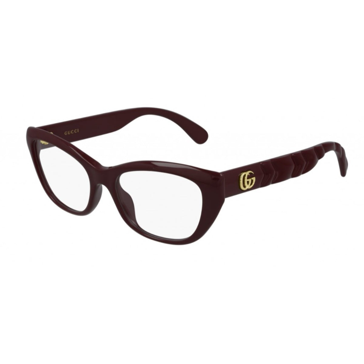 Gucci Women's Sunglasses Fall Winter 2020 Burgundy Transparent Demo Lens Demo Lens  GG0813O 003
