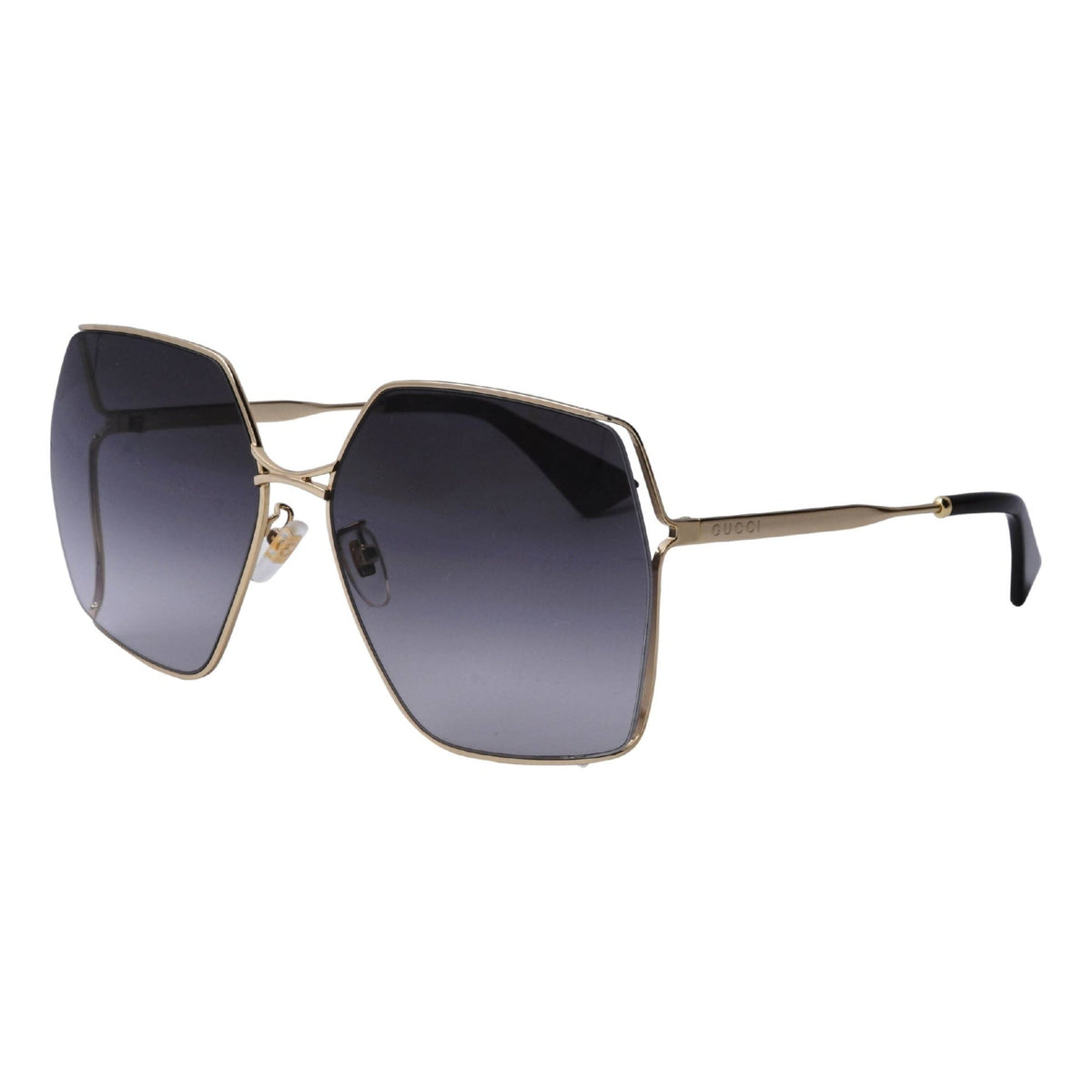 Gucci Women's Sunglasses Fall Winter 2020 Gold Grey Nylon Nylon Gradient GG0817S 001