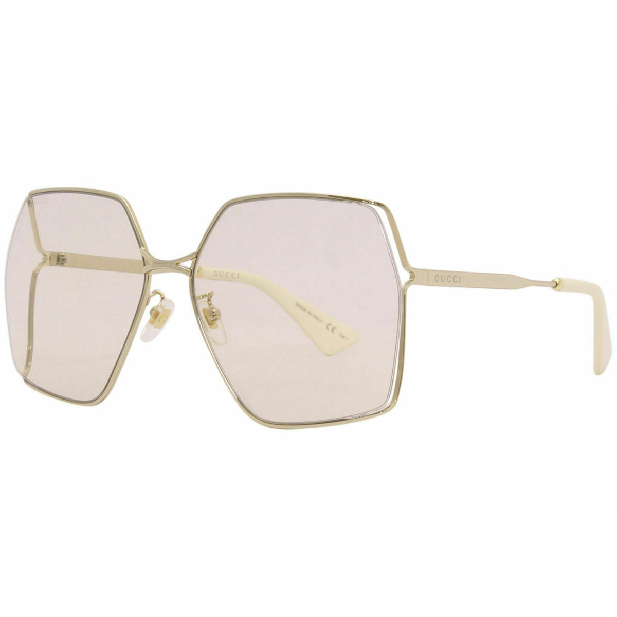 Gucci Women's Sunglasses Fall Winter 2020 Gold Yellow Nylon Nylon GG0817S 005