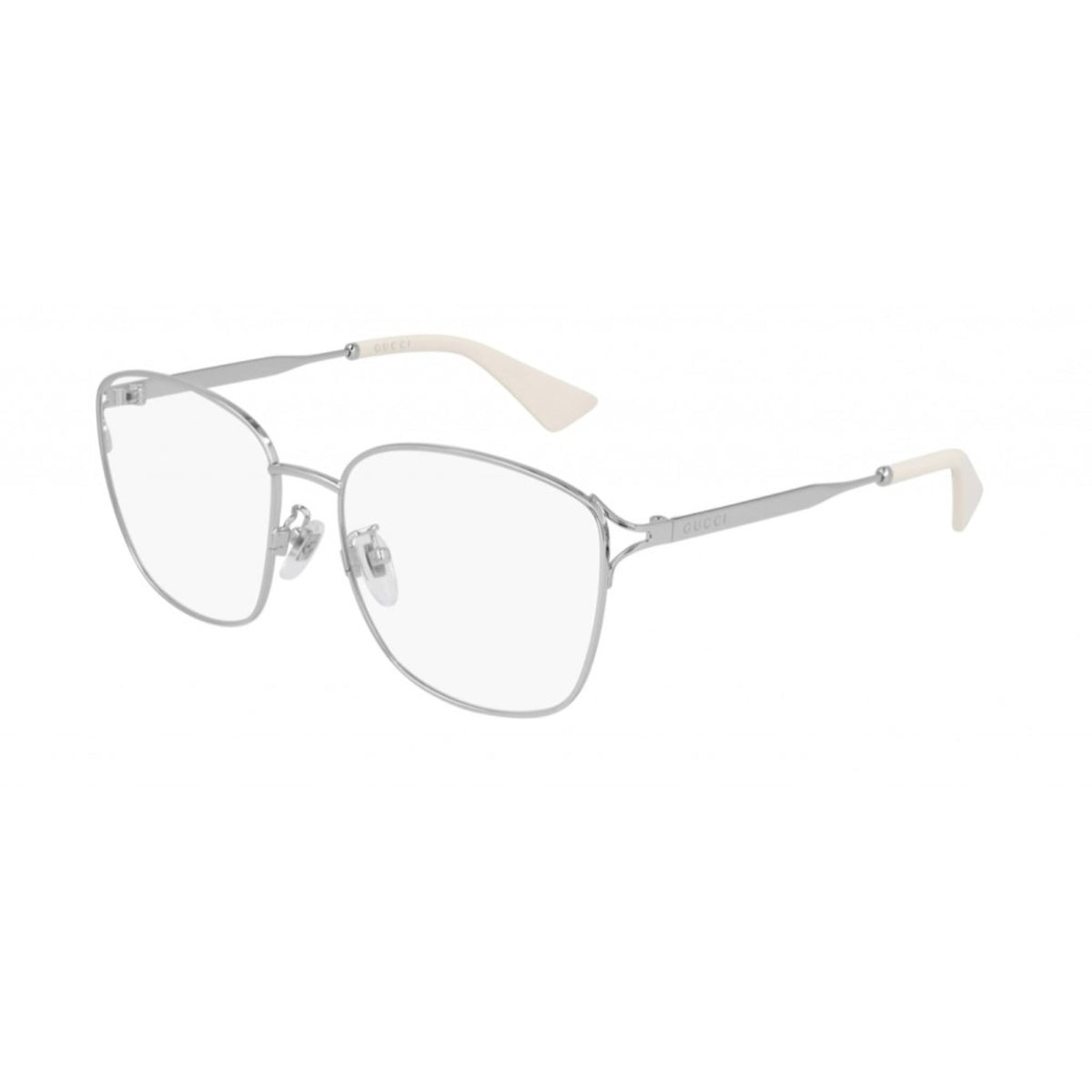 Gucci Women's Sunglasses Fall Winter 2020 Silver Transparent Demo Lens Demo Lens  GG0819OA 003