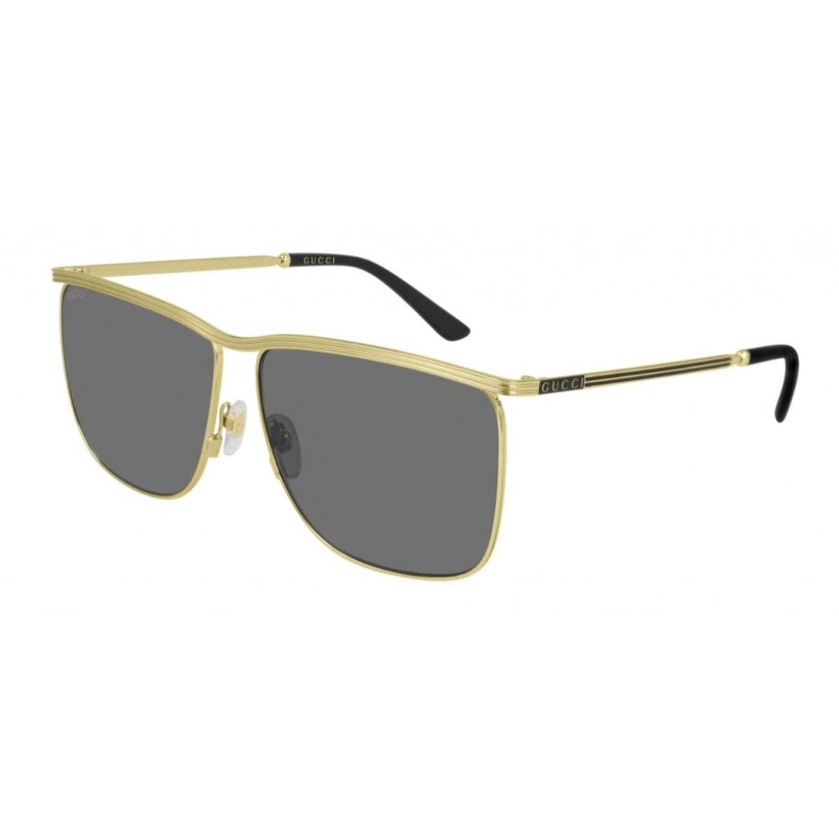Gucci Men's Sunglasses Fall Winter 2020 Gold Grey Nylon Nylon GG0821S 001