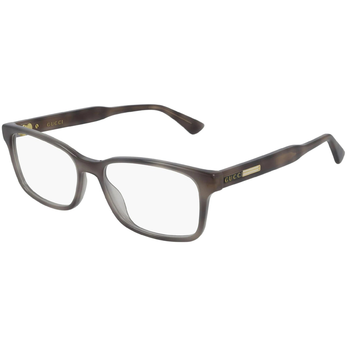 Gucci Men's Sunglasses Fall Winter 2020 Havana Transparent Demo Lens Demo Lens  GG0826O 003