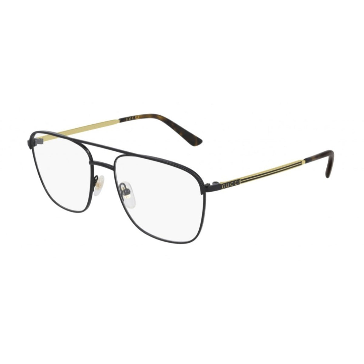Gucci Men's Sunglasses Fall Winter 2020 Black Transparent Demo Lens Demo Lens  GG0833O 001