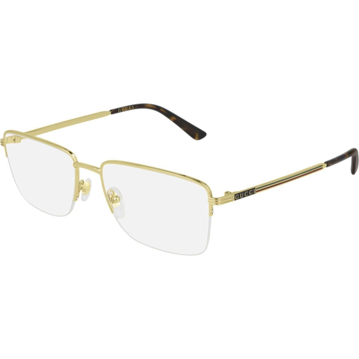 Gucci Men's Sunglasses Fall Winter 2020 Gold Transparent Demo Lens Demo Lens  GG0834O 004