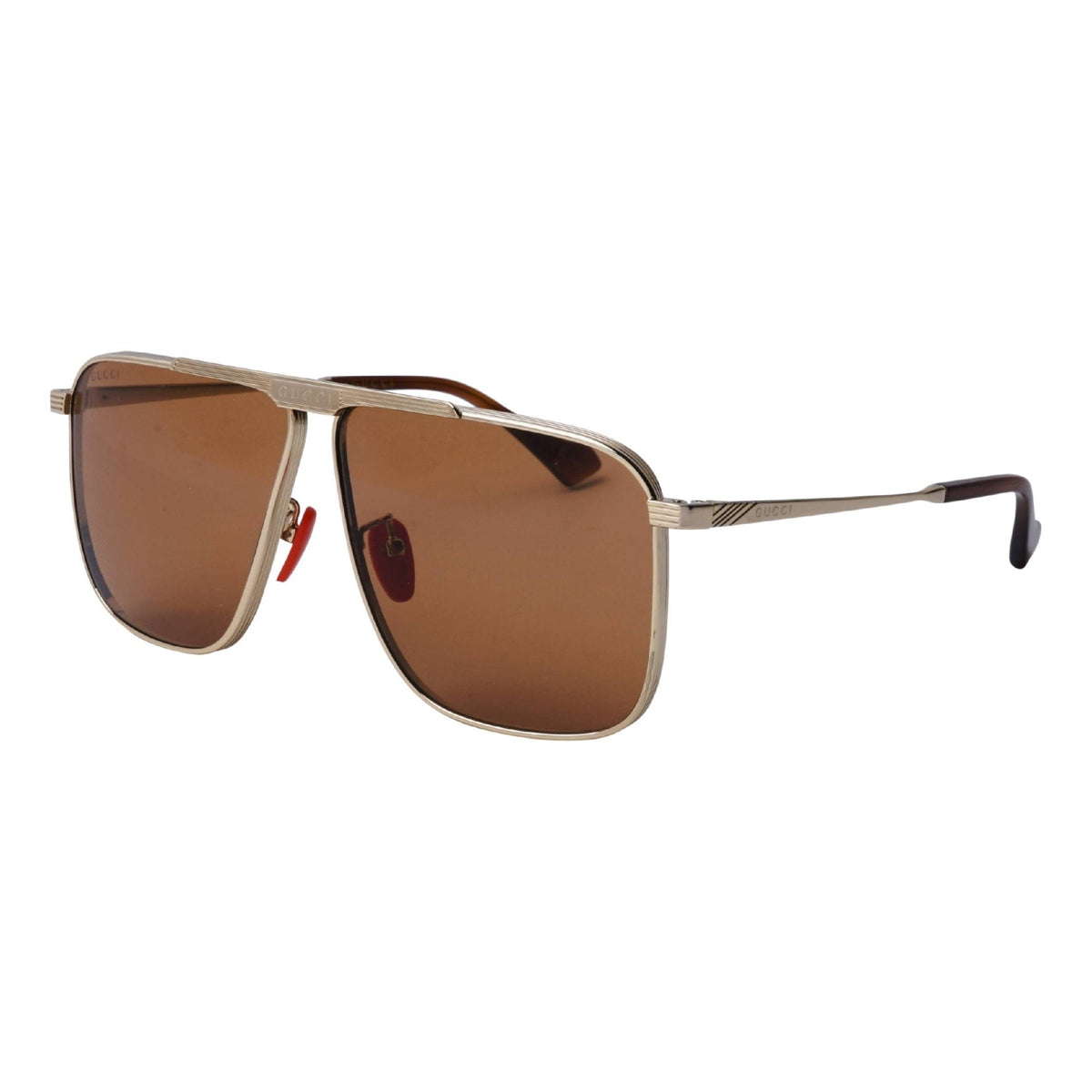 Gucci Men's Sunglasses Fall Winter 2020 Gold Brown Nylon Nylon GG0840S 004