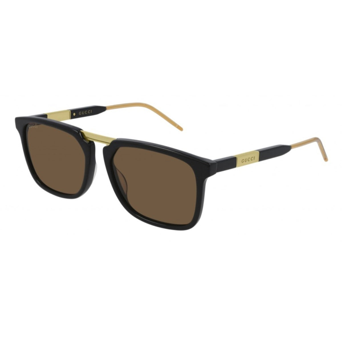 Gucci Men&#39;s Sunglasses Fall Winter 2020 Black Brown Nylon Nylon GG0842S 001