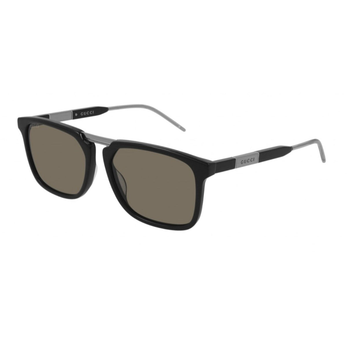 Gucci Men&#39;s Sunglasses Fall Winter 2020 Black Brown Nylon Nylon GG0842S 002