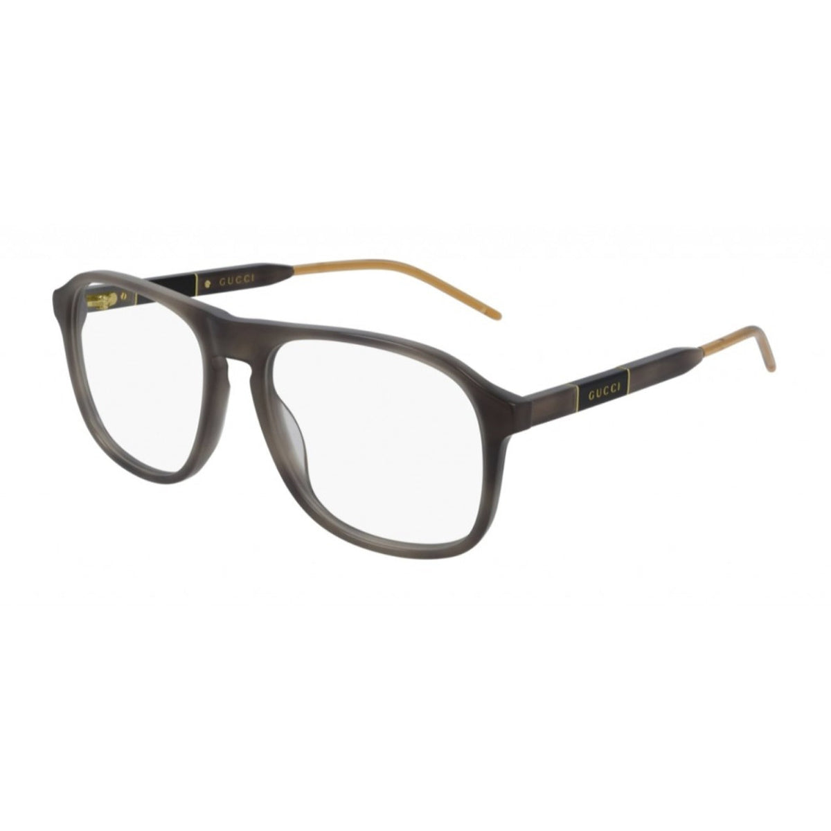 Gucci Men's Sunglasses Fall Winter 2020 Havana Transparent Demo Lens Demo Lens  GG0844O 003