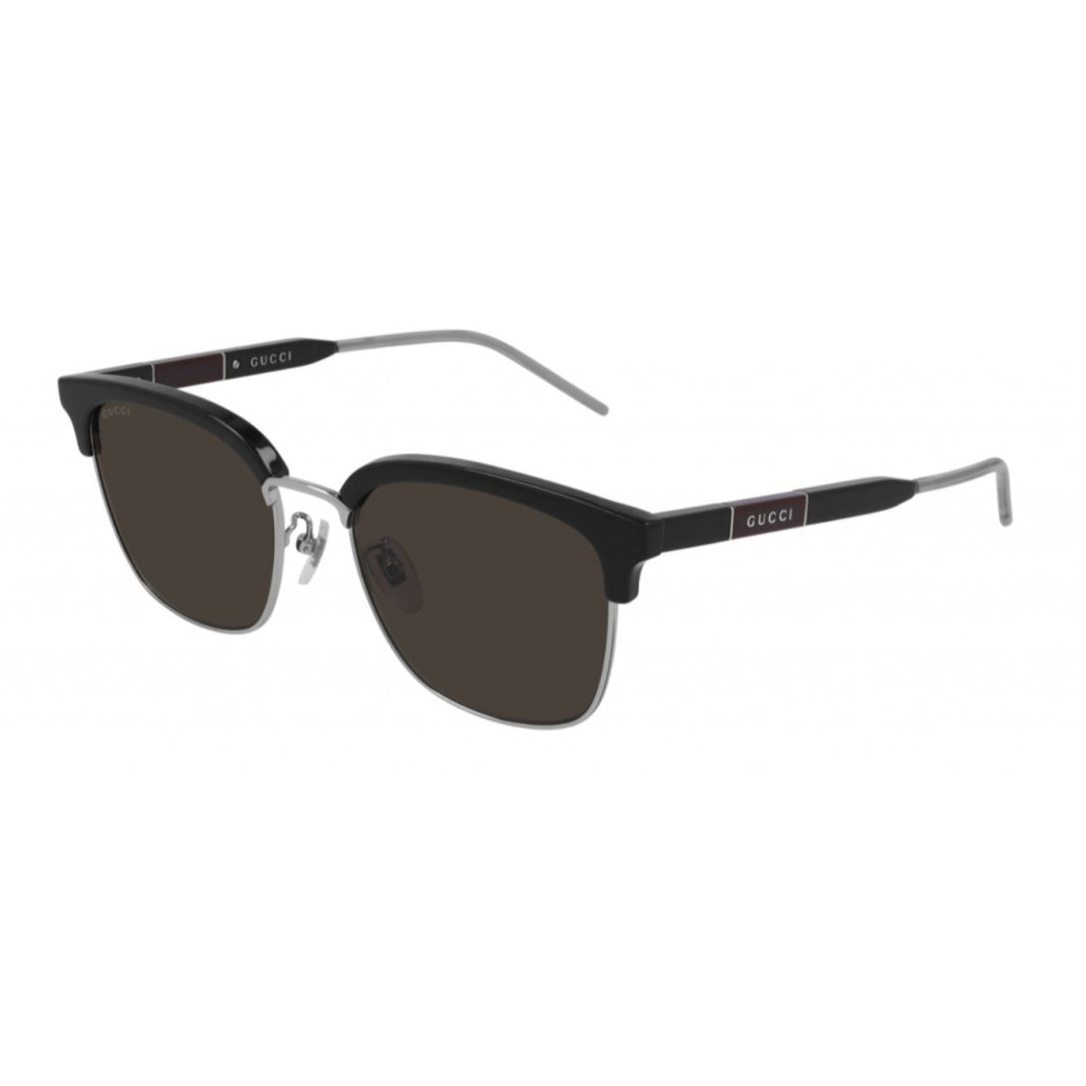 Gucci Men&#39;s Sunglasses Fall Winter 2020 Black Brown Nylon Nylon GG0846SK 002