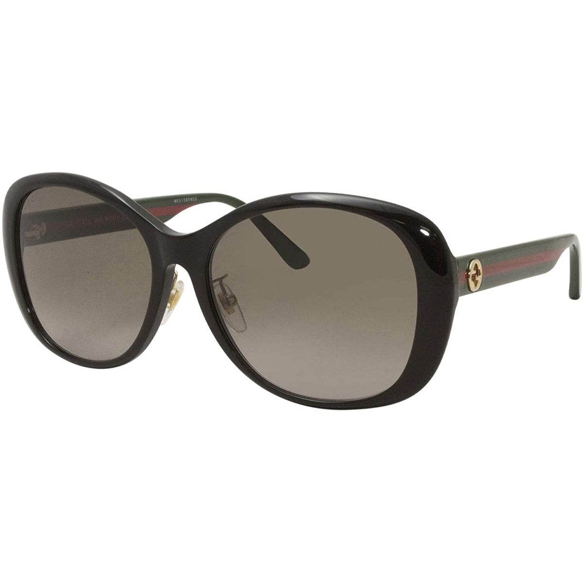 Gucci Women's Sunglasses Fall Winter 2020 Black Brown Nylon Nylon Gradient GG0849SK 001