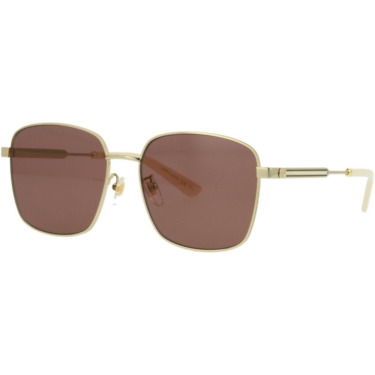 Gucci Women's Sunglasses Fall Winter 2020 Gold Brown Nylon Nylon GG0852SK 004