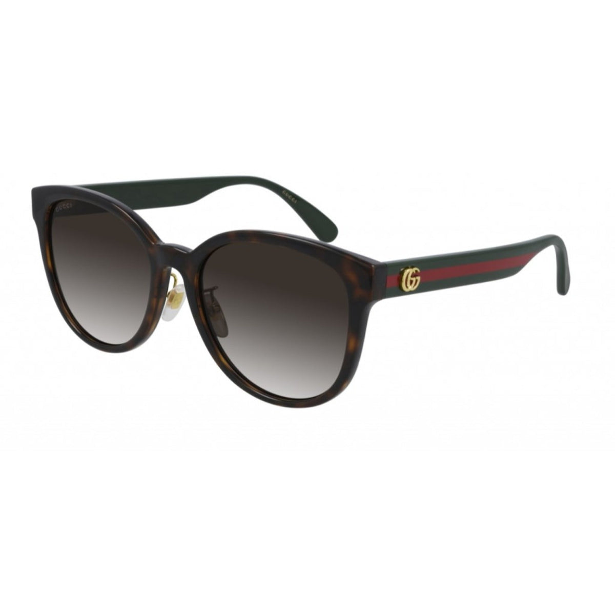 Gucci Women's Sunglasses Fall Winter 2020 Havana Brown Nylon Nylon Gradient GG0854SK 003