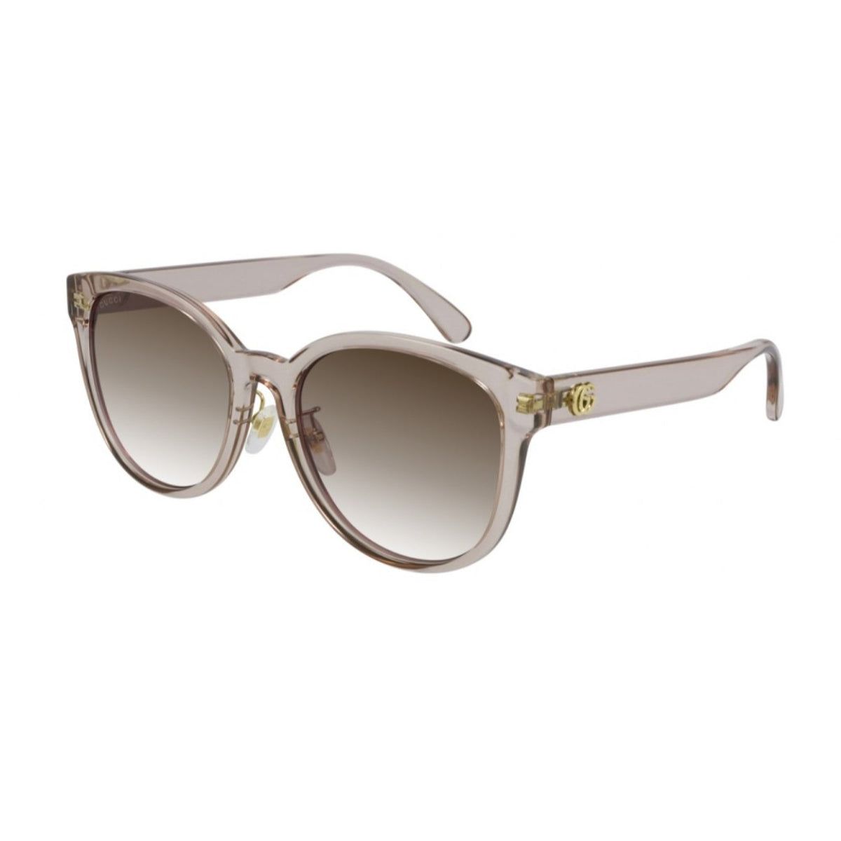 Gucci Women's Sunglasses Fall Winter 2020 Pink Brown Nylon Nylon Gradient GG0854SK 005