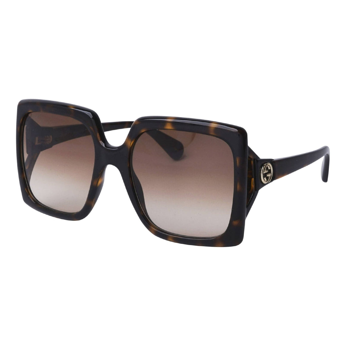 Gucci Women's Sunglasses Spring Summer 2021 Havana Brown Nylon Nylon Gradient GG0876S 002