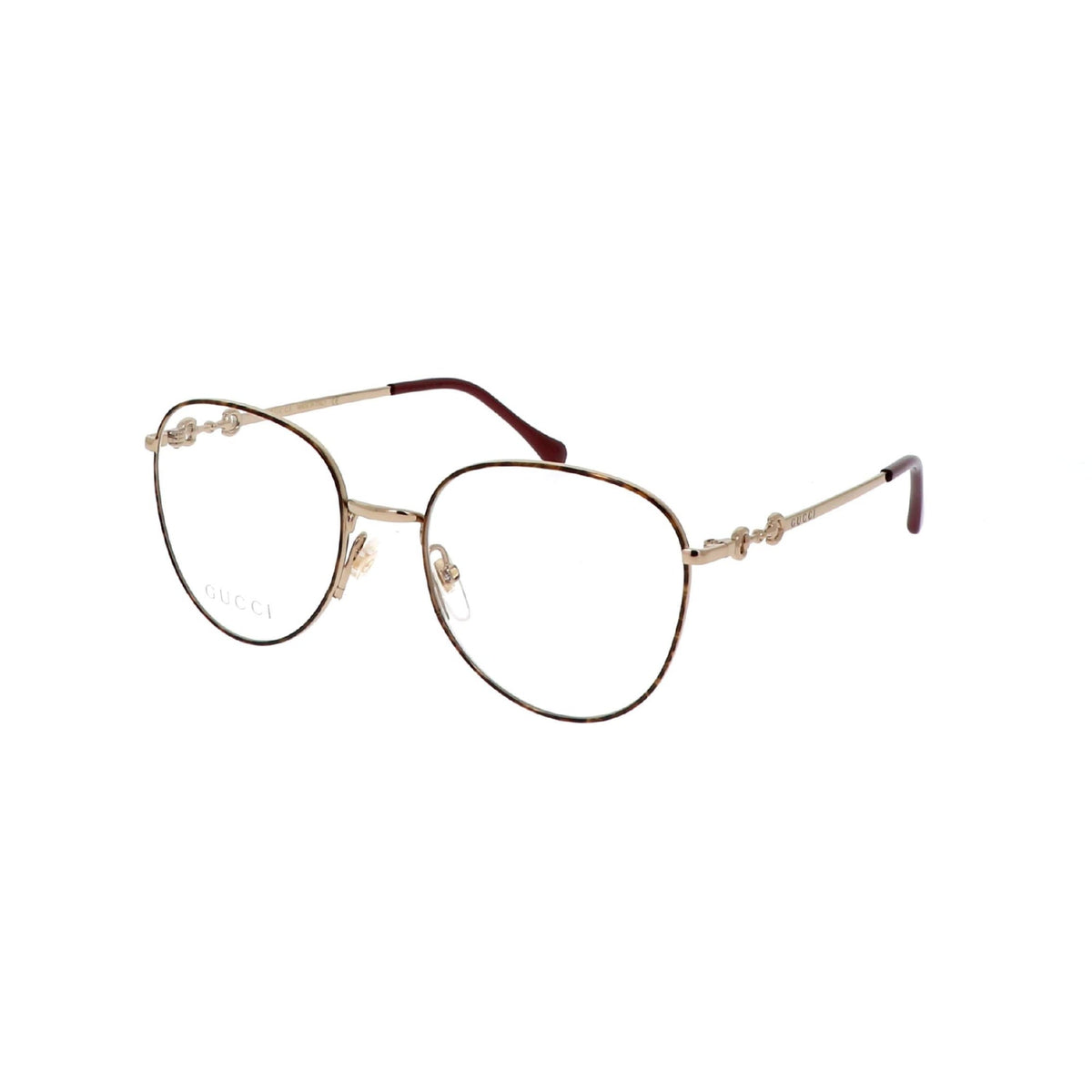 Gucci Women's Sunglasses Spring Summer 2021 Havana Transparent Demo Lens Demo Lens  GG0880O 002