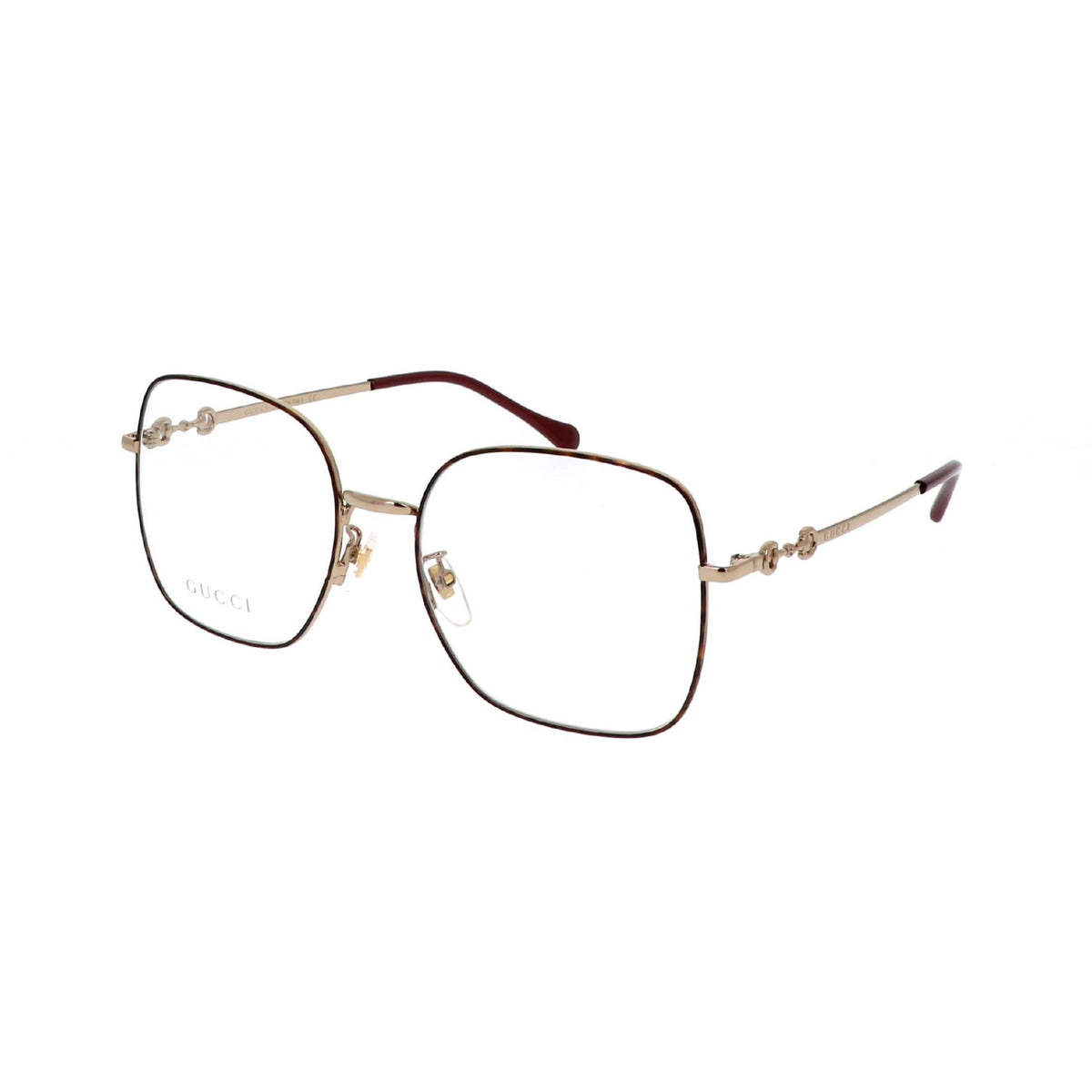 Gucci Women's Sunglasses Spring Summer 2021 Havana Transparent Demo Lens Demo Lens  GG0883OA 002
