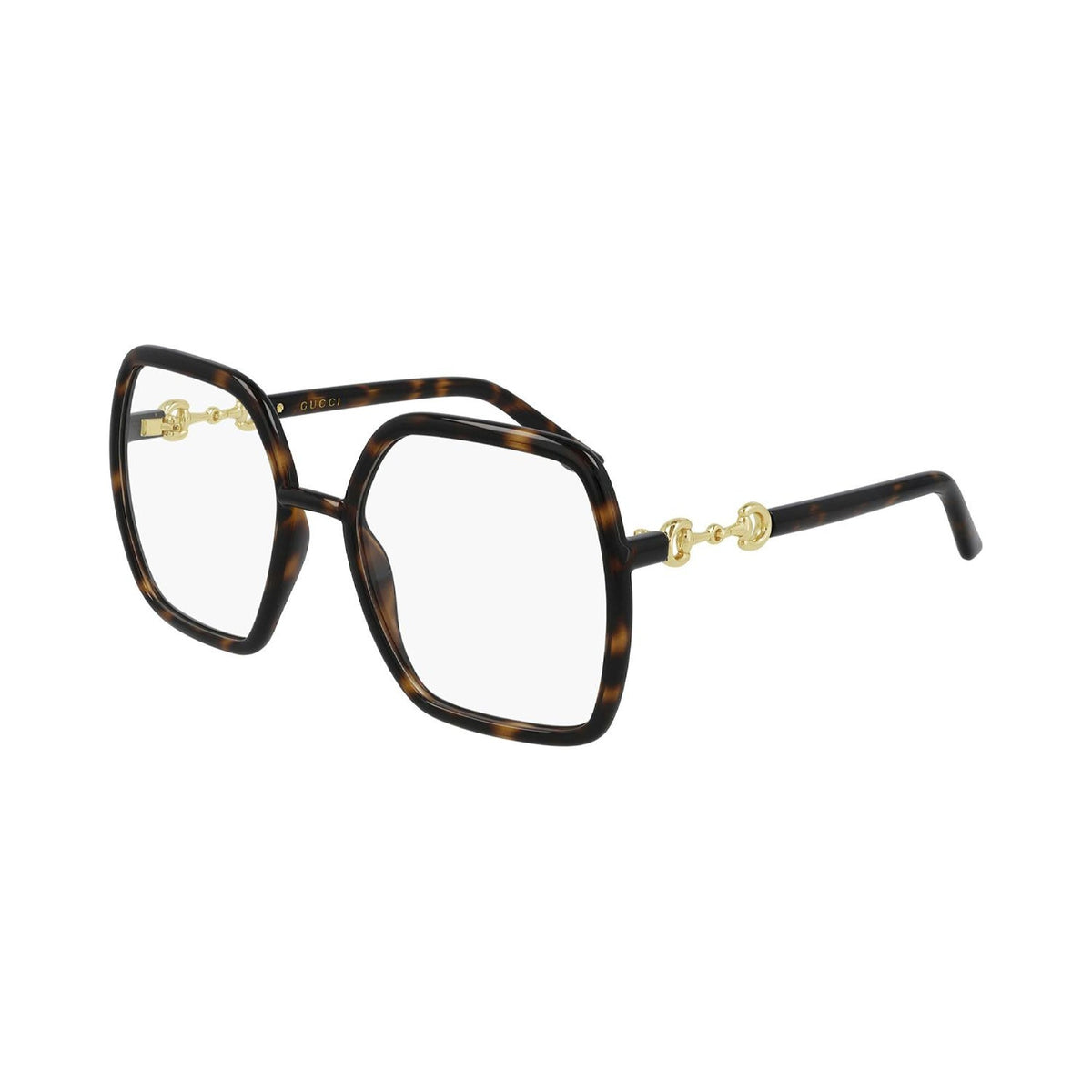 Gucci Women's Sunglasses Spring Summer 2021 Havana Transparent Demo Lens Demo Lens  GG0890O 002