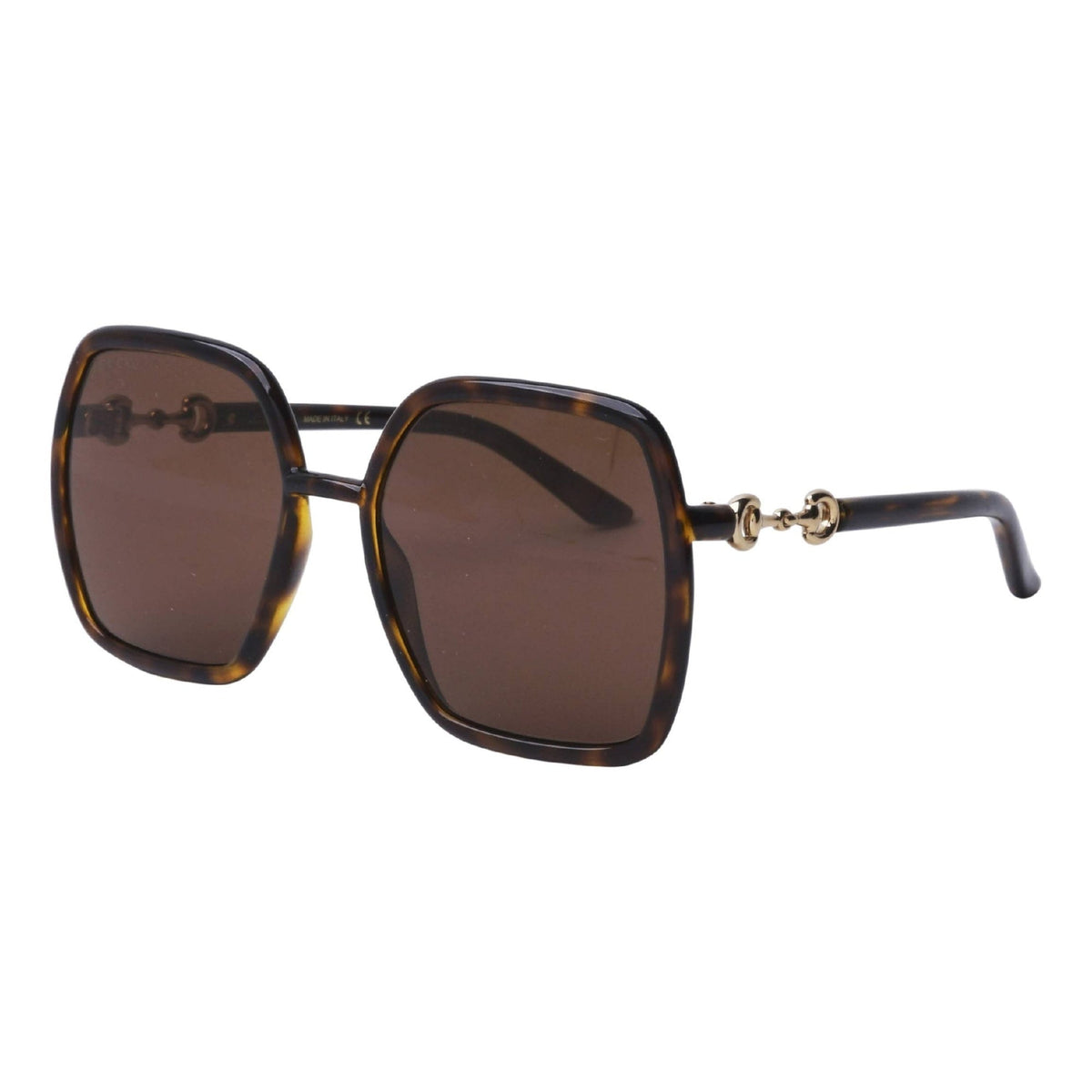 Gucci Women's Sunglasses Spring Summer 2021 Havana Brown Nylon Nylon GG0890S 002