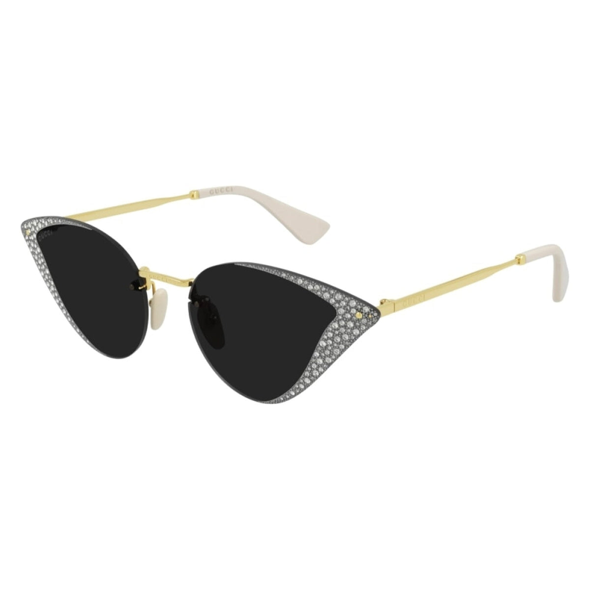 Gucci Women's Sunglasses Spring Summer 2021 Gold Grey Nylon Nylon GG0898S 001