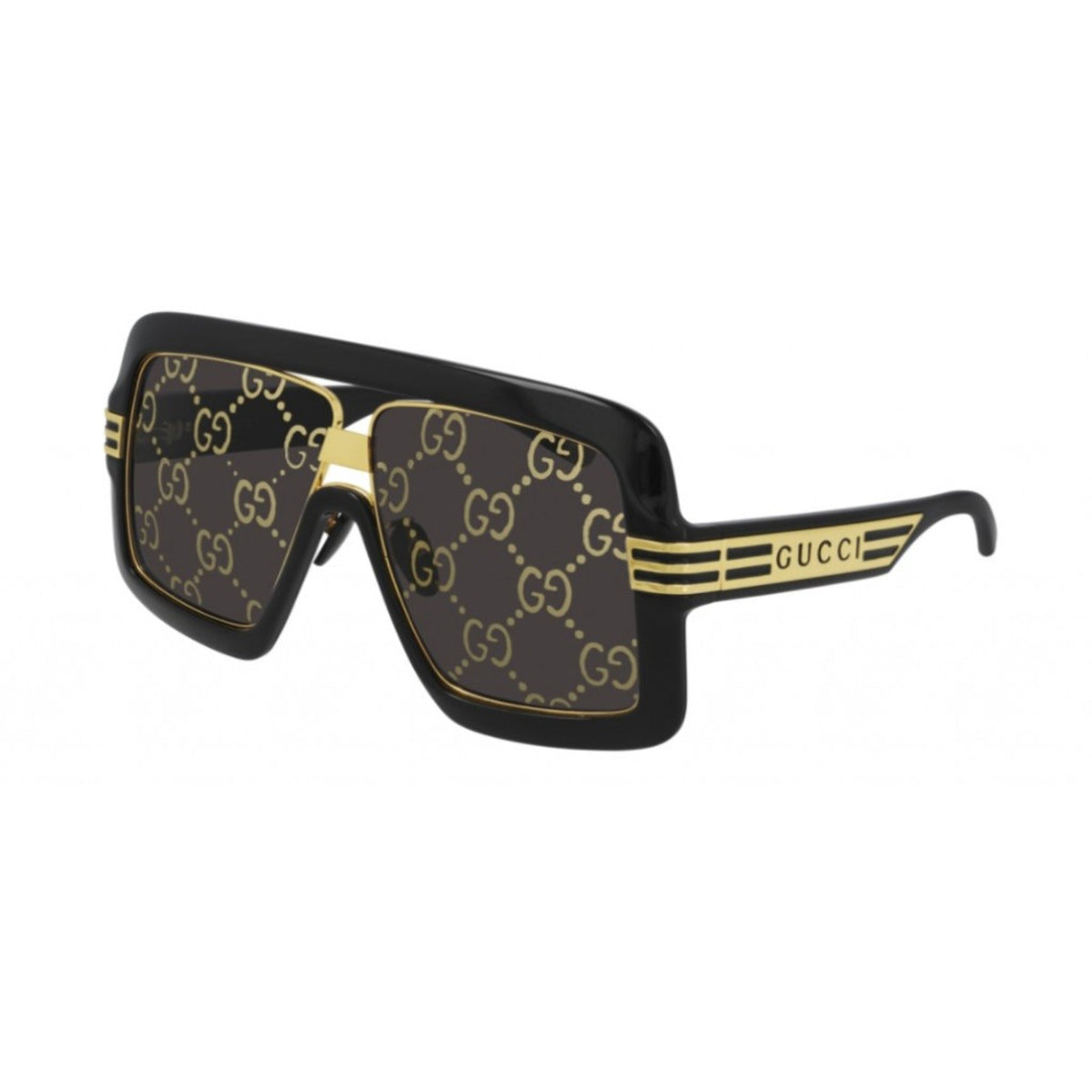 Gucci Men&#39;s Sunglasses Spring Summer 2021 Black Grey Nylon Nylon Mirror GG0900S 001
