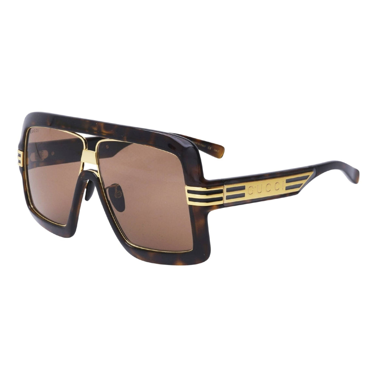 Gucci Men's Sunglasses Spring Summer 2021 Havana Brown Nylon Nylon GG0900S 002
