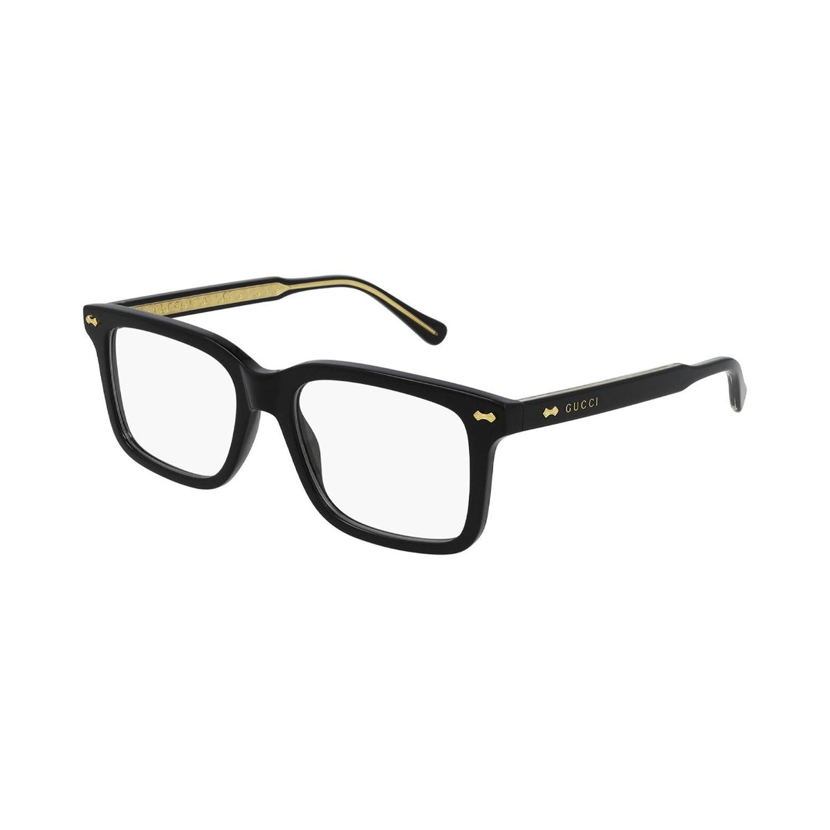 Gucci Men's Sunglasses Spring Summer 2021 Black Transparent Demo Lens Demo Lens  GG0914O 001